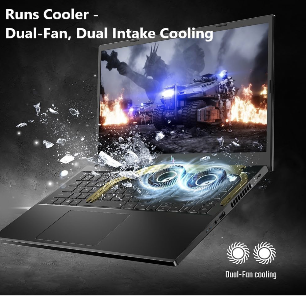 Acer Nitro 5 gaming laptop powered by AMD Ryzen 7000 series and NVIDIA GeForce RTX graphics