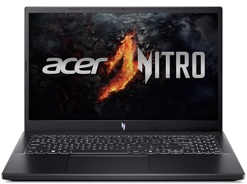 Acer Nitro 5 gaming laptop featuring high-performance display and RGB keyboard