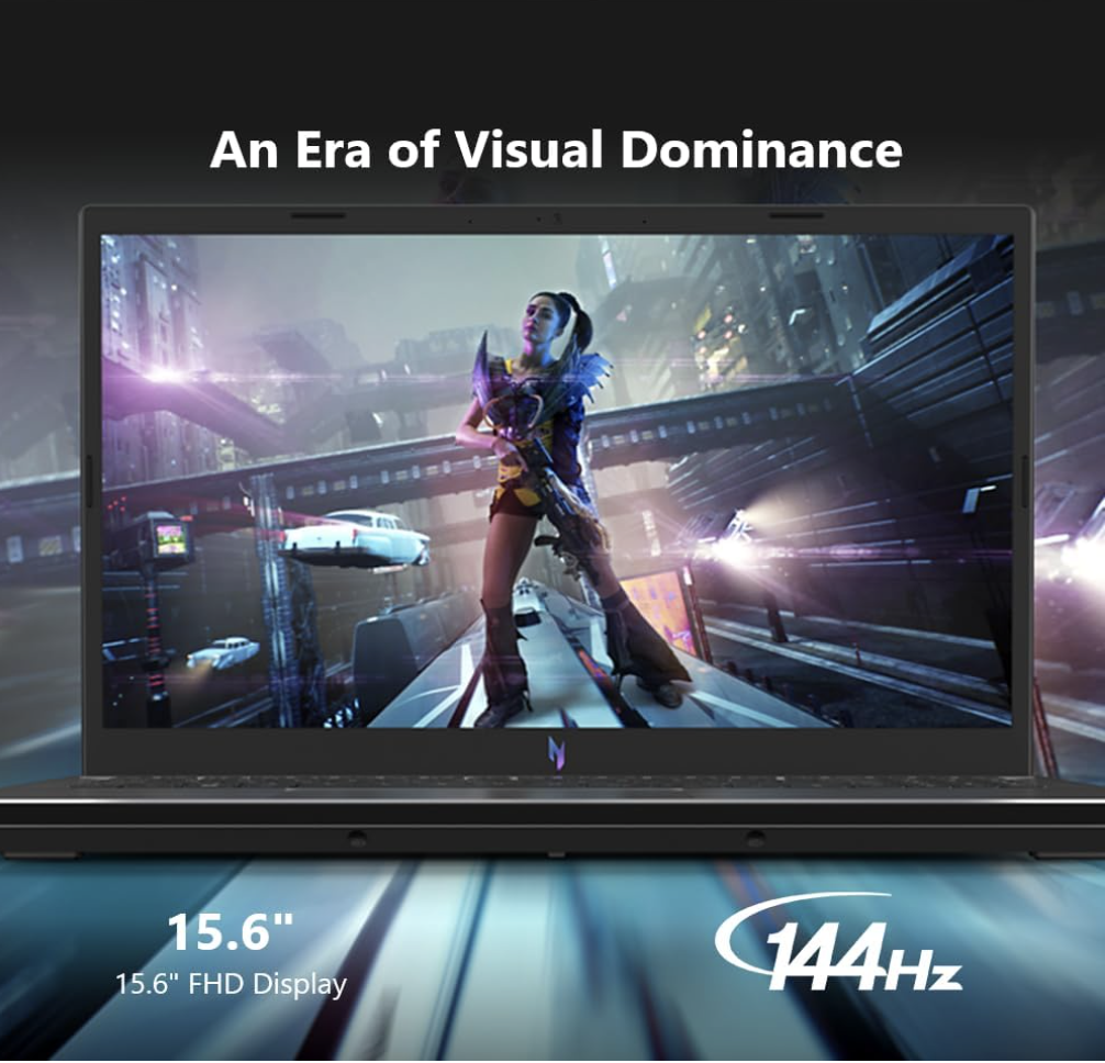 Acer Nitro 5 gaming laptop with 15.6-inch Full HD 144Hz display for smooth gameplay
