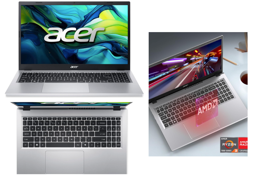 Detailed view of the Acer Aspire 3 Go showing the chassis and display quality.
