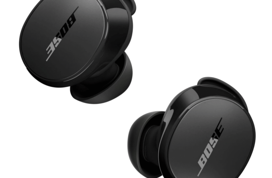 Bose QuietComfort Bluetooth Earbuds in black color with sleek and modern design