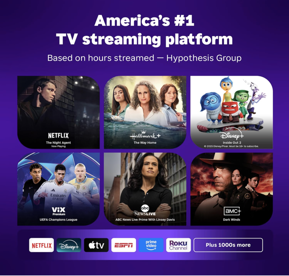 Streaming apps and shows available on Roku Streaming Stick 4K including Netflix, Disney+, HBO Max, and more
