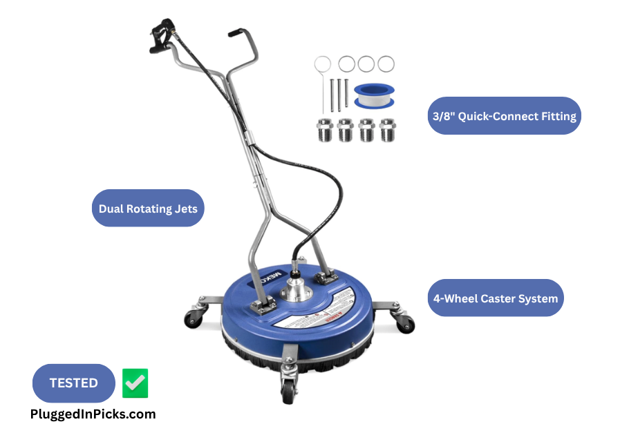 I tested the MEKOH 20" surface cleaner across three sessions — driveway, patio, and sidewalk. Here's how it performed and whether it's worth adding to your setup.