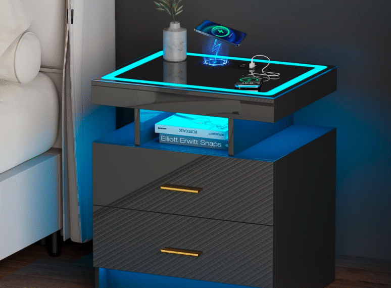 Smart Storage Meets Modern Ambience — The JDPAG LED Nightstand