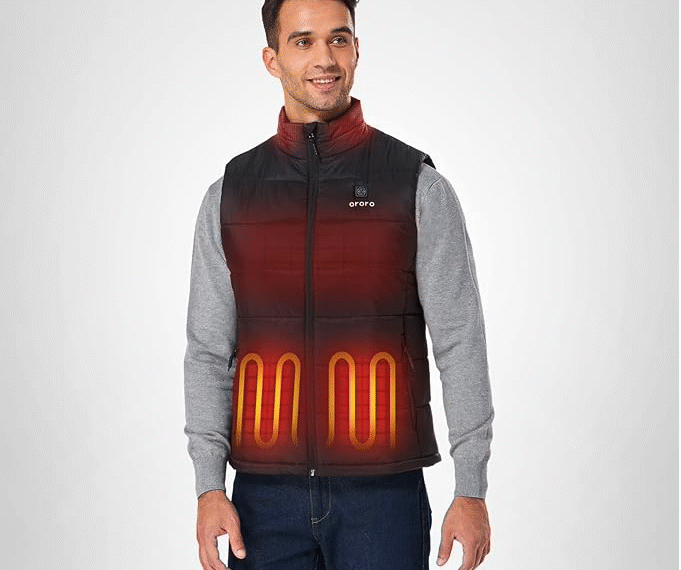 ORORO Heated Vest — 4 Heating Zones