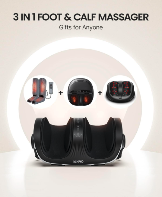 RENPHO 3 in 1 foot and calf massager gift option for everyday recovery